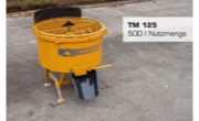 Balde de betão com maga -2 m3